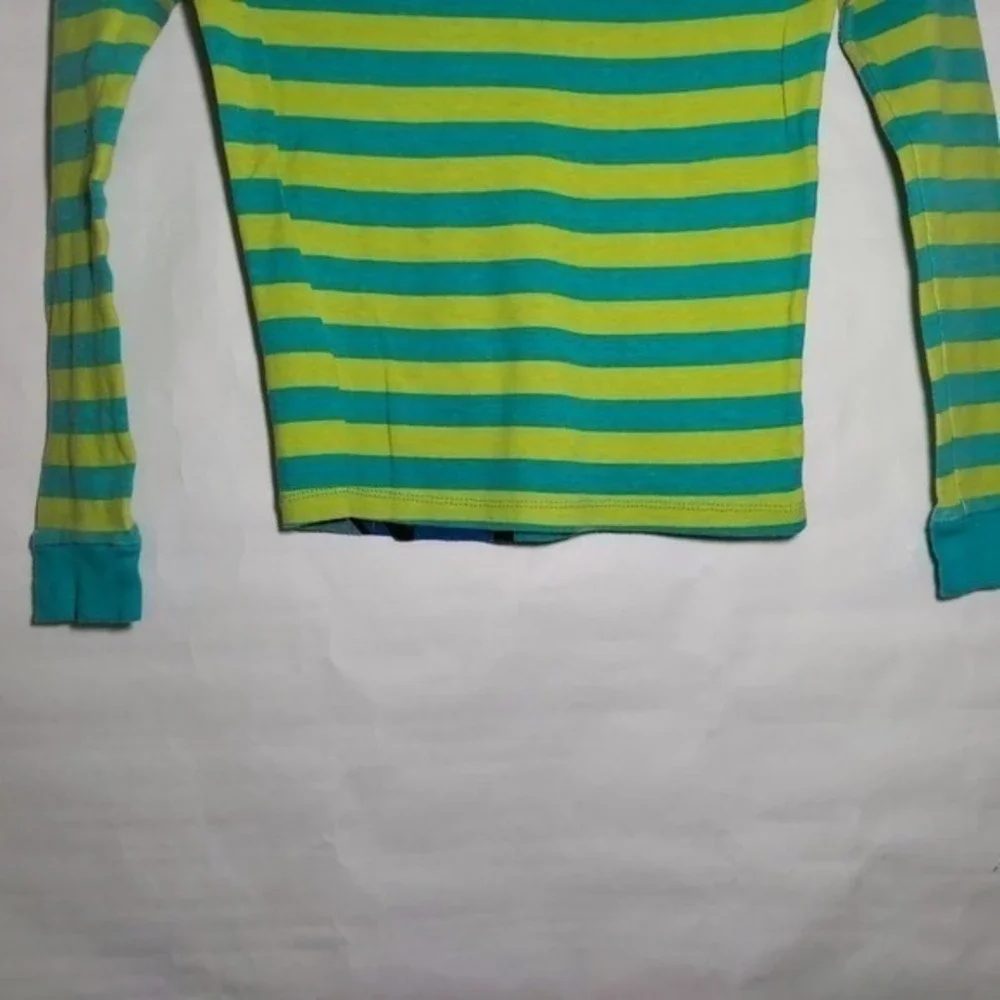 Disney Shirt Girls 10 Blue Stitch Character Graphic Sleepwear Lounge Long Sleeve
